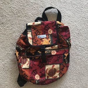 Hawaiian Print Backback